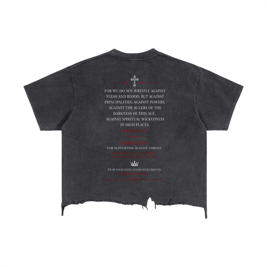 BLOODY THRONE  TEE - Vintage Wash / Distressed